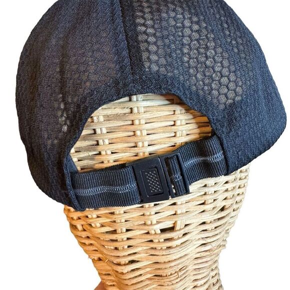 Ellewin Unisex Black & Grey Quick Dry Mesh  Cap Adjustable Breathable Hat - Picture 10 of 11